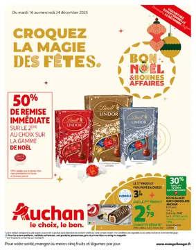 Auchan Roncq couverture de brochure