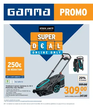 GAMMA couverture de brochure