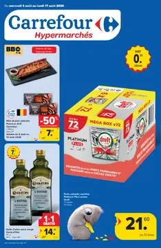 Carrefour couverture de brochure