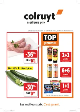 Colruyt couverture de brochure