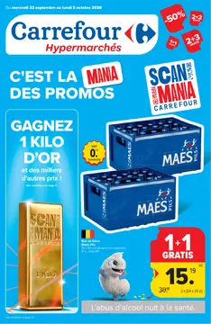 Carrefour couverture de brochure