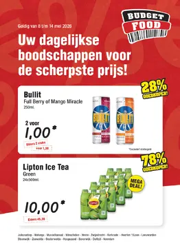 Budget Food folder voorblad