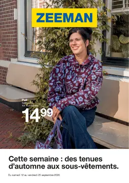 Zeeman couverture de brochure