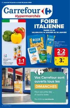 Carrefour couverture de brochure