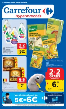 Carrefour couverture de brochure