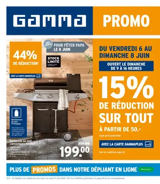 GAMMA couverture de brochure