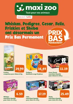 Maxi Zoo couverture de brochure