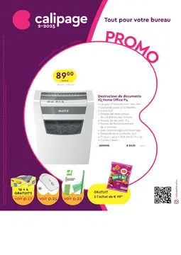 Calipage couverture de brochure