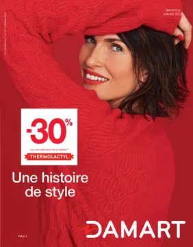 Damart couverture de brochure