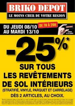 Briko Depot couverture de brochure