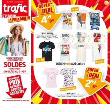 Trafic couverture de brochure