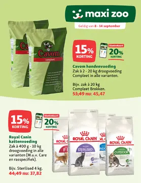 Maxi Zoo folder voorblad