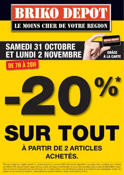 Briko Depot couverture de brochure