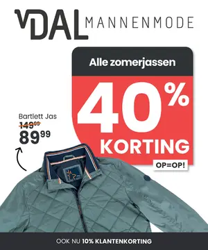 Van Dal mannenmode folder voorblad