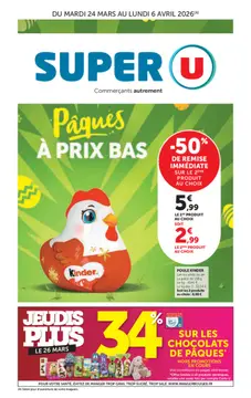 Super U couverture de brochure