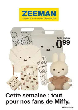 Zeeman couverture de brochure
