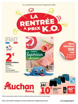 Auchan Roncq couverture de brochure