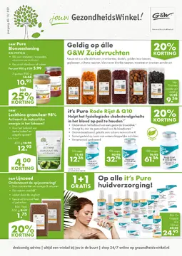 G&W GezondheidsWinkel folder voorblad