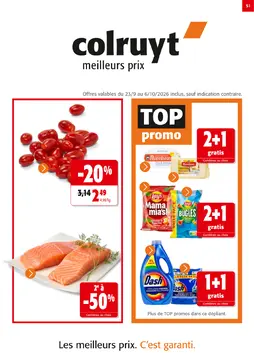 Colruyt couverture de brochure