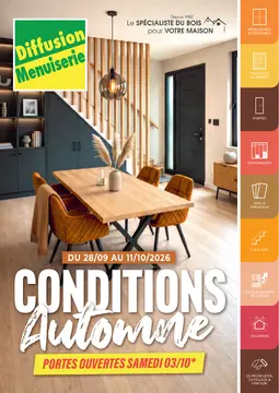 Diffusion Menuiserie couverture de brochure