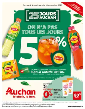 Auchan couverture de brochure