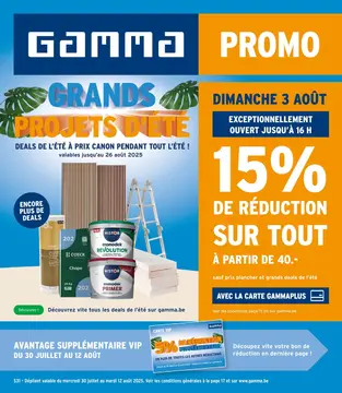 GAMMA couverture de brochure