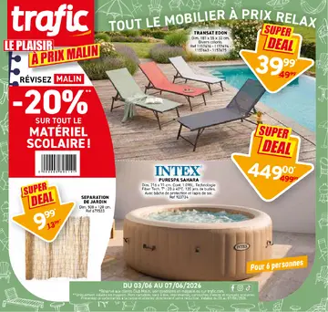 Trafic couverture de brochure
