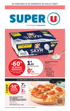 Super U couverture de brochure