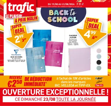 Trafic couverture de brochure