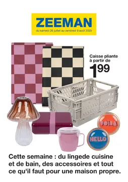 Zeeman couverture de brochure