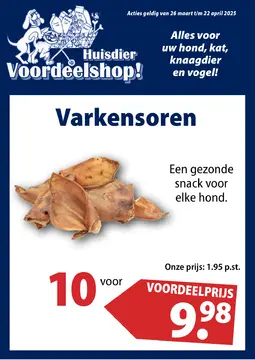 Huisdiervoordeelshop folder voorblad