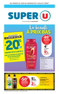 Super U couverture de brochure