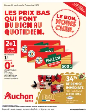 Auchan Roncq folder voorblad