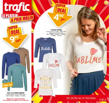 Trafic couverture de brochure