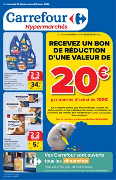 Carrefour couverture de brochure