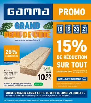 GAMMA couverture de brochure
