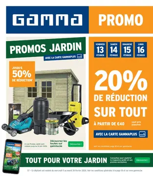 GAMMA couverture de brochure