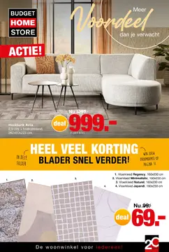 Budget Home Store folder voorblad