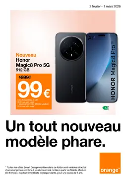 Orange couverture de brochure