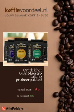 Koffievoordeel.nl folder voorblad