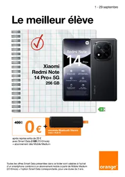 Orange couverture de brochure