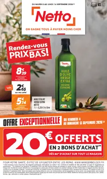 Netto couverture de brochure