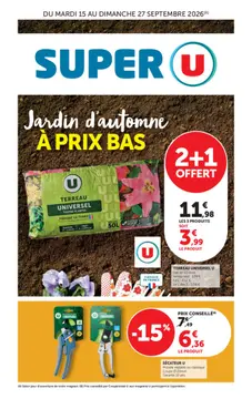 Super U couverture de brochure