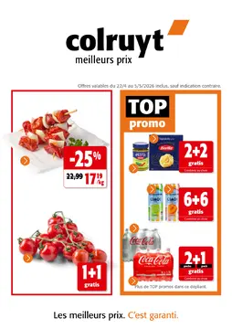 Colruyt couverture de brochure
