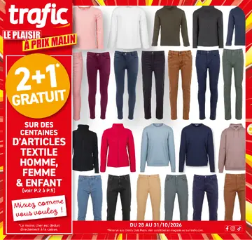 Trafic couverture de brochure