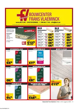 Bouwcenter Frans Vlaeminck folder voorblad