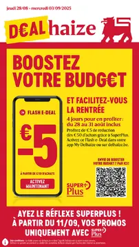 Delhaize couverture de brochure