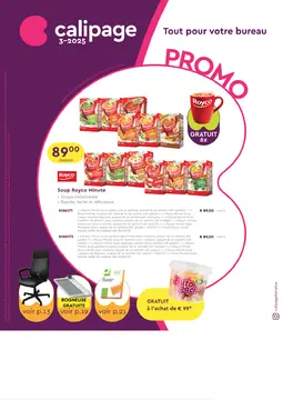 Calipage couverture de brochure