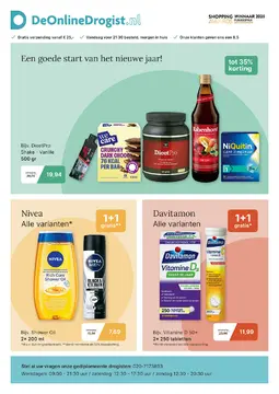 De Online Drogist folder voorblad