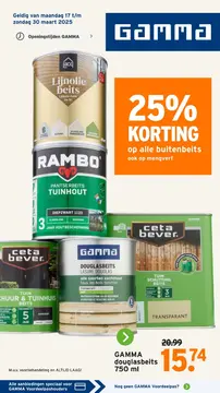 GAMMA folder voorblad